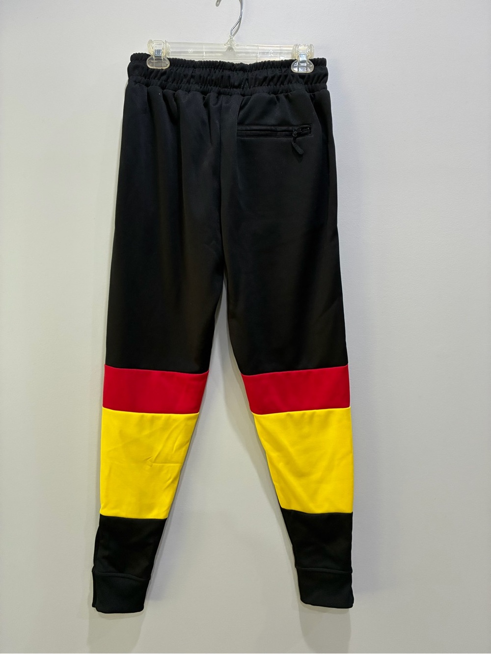 Rocawear Black Joggers with Red & Yellow Panels -size M New - Picture 4 of 7